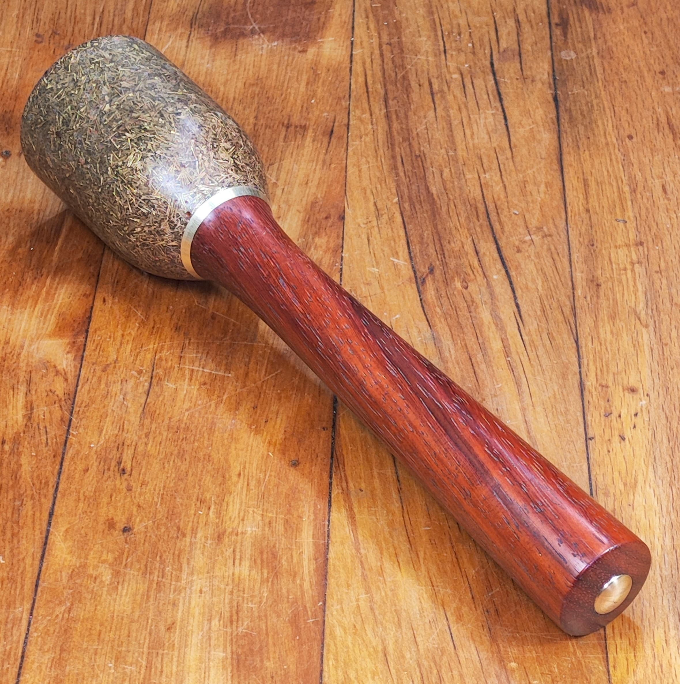 Woodworking Mallet cast Urethane and Brass composite head with Padauk hardwood handle